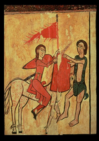 St. Martin and the Beggar (detail) by Spanish School